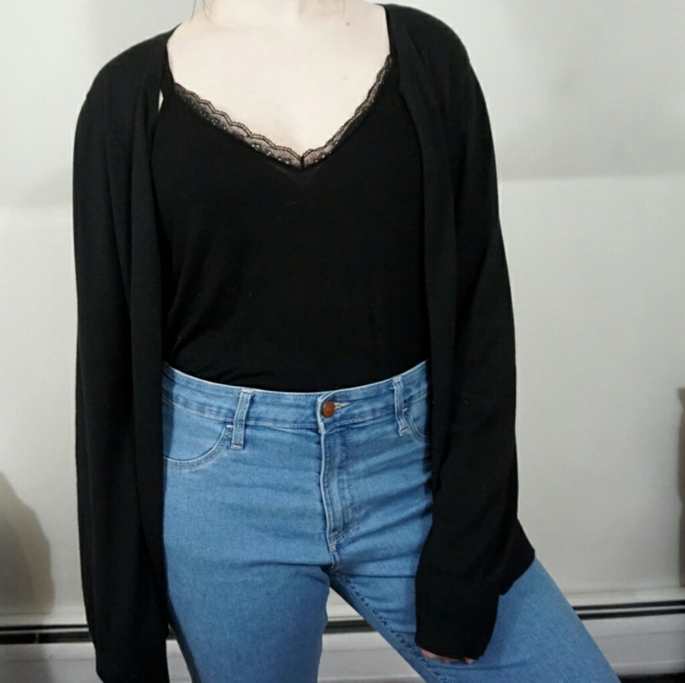 LOFT Black Cardigan